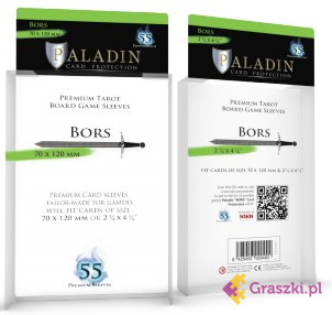 Koszulki na karty Bors Premium Tarot (70x120), 55 sztuk | Paladin